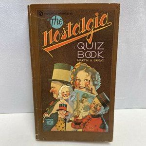 The Nostalgia‎ Quiz Book by Martin A Gross First Printing 1971
